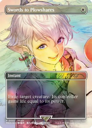 Swords to Plowshares (Borderless) (MFP-001) - MagicFest Cards Foil | Grognard Games