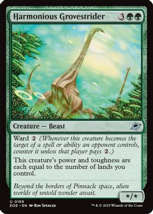 Harmonious Grovestrider (EOE-189) - Edge of Eternities Foil | Grognard Games