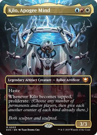Kilo, Apogee Mind (Borderless) (EOC-003) - Commander: Edge of Eternities Foil | Grognard Games