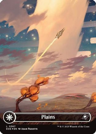 Plains (0367) (Borderless) (Galaxy Foil) (EOE-367) - Edge of Eternities Foil | Grognard Games