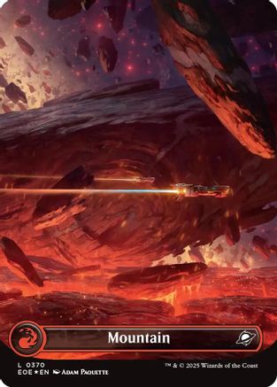 Mountain (0370) (Borderless) (Galaxy Foil) (EOE-370) - Edge of Eternities Foil | Grognard Games