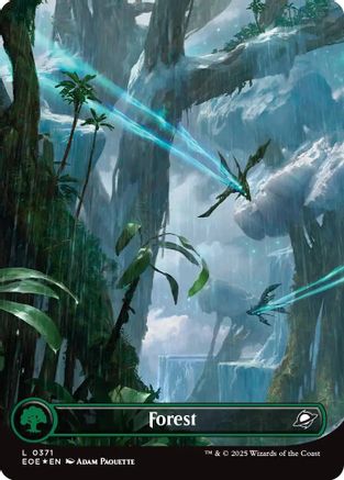 Forest (0371) (Borderless) (Galaxy Foil) (EOE-371) - Edge of Eternities Foil | Grognard Games