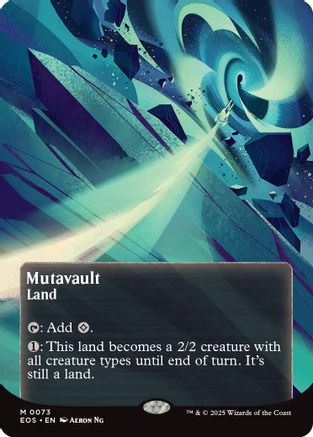 Mutavault (0073) (Borderless) (EOS-073) - Edge of Eternities: Stellar Sights Foil | Grognard Games