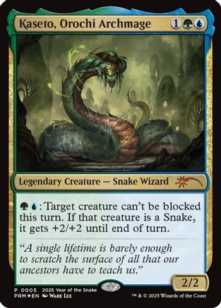 Kaseto, Orochi Archmage (Year of the Snake 2025) (SSP-005) - Standard Showdown Promos Foil | Grognard Games