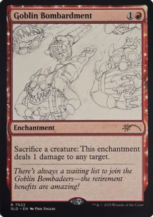 Goblin Bombardment (7022) (SLD-7022) - Secret Lair Drop Series Foil | Grognard Games
