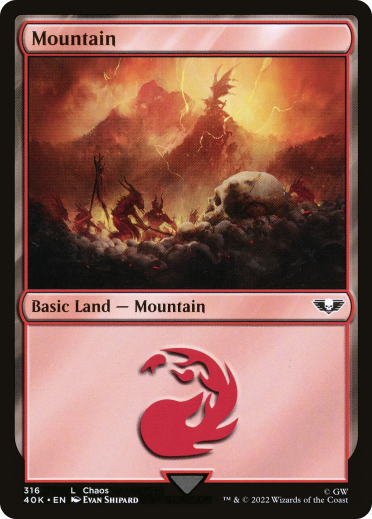 Mountain (316) [Universes Beyond: Warhammer 40,000] | Grognard Games