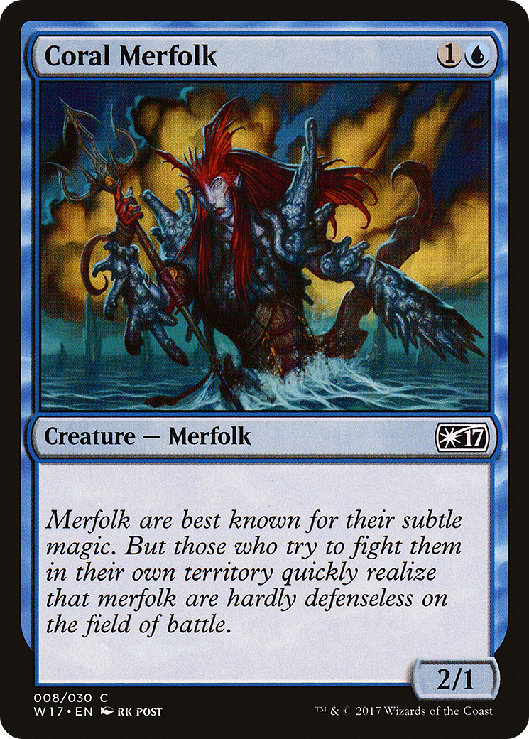Coral Merfolk [Welcome Deck 2017] | Grognard Games