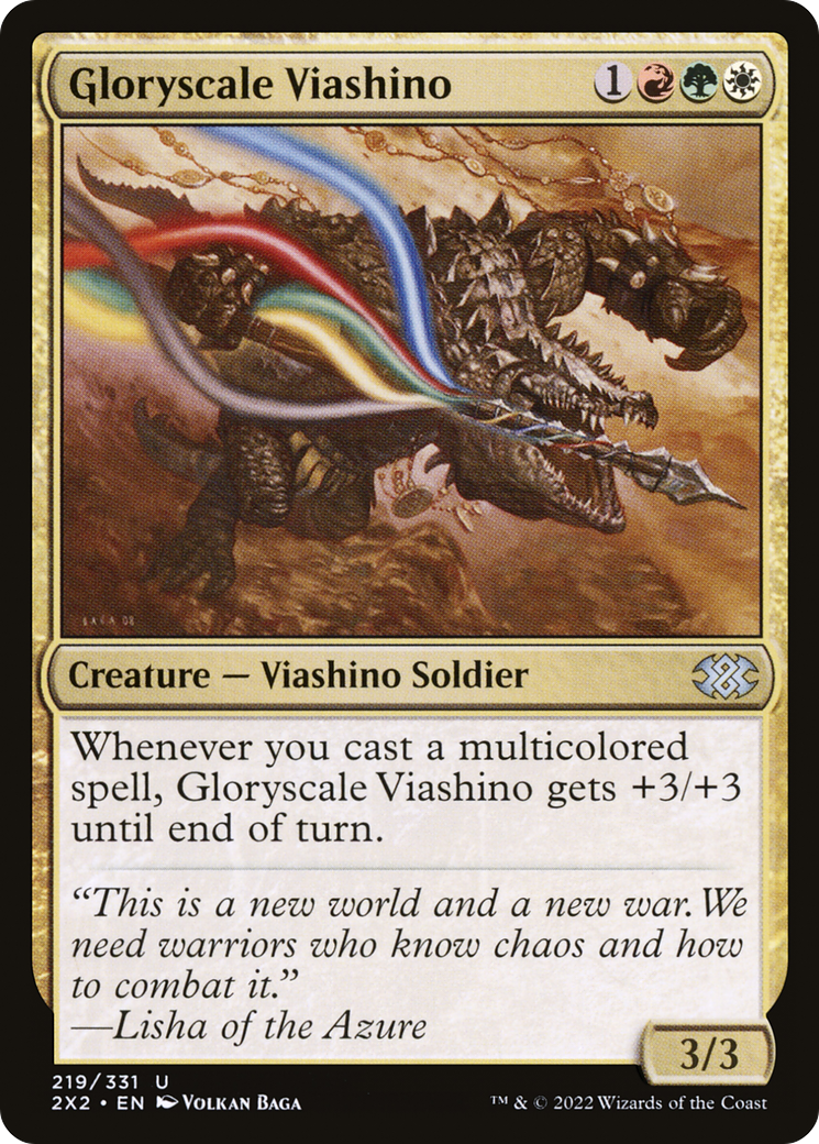 Gloryscale Viashino [Double Masters 2022] | Grognard Games