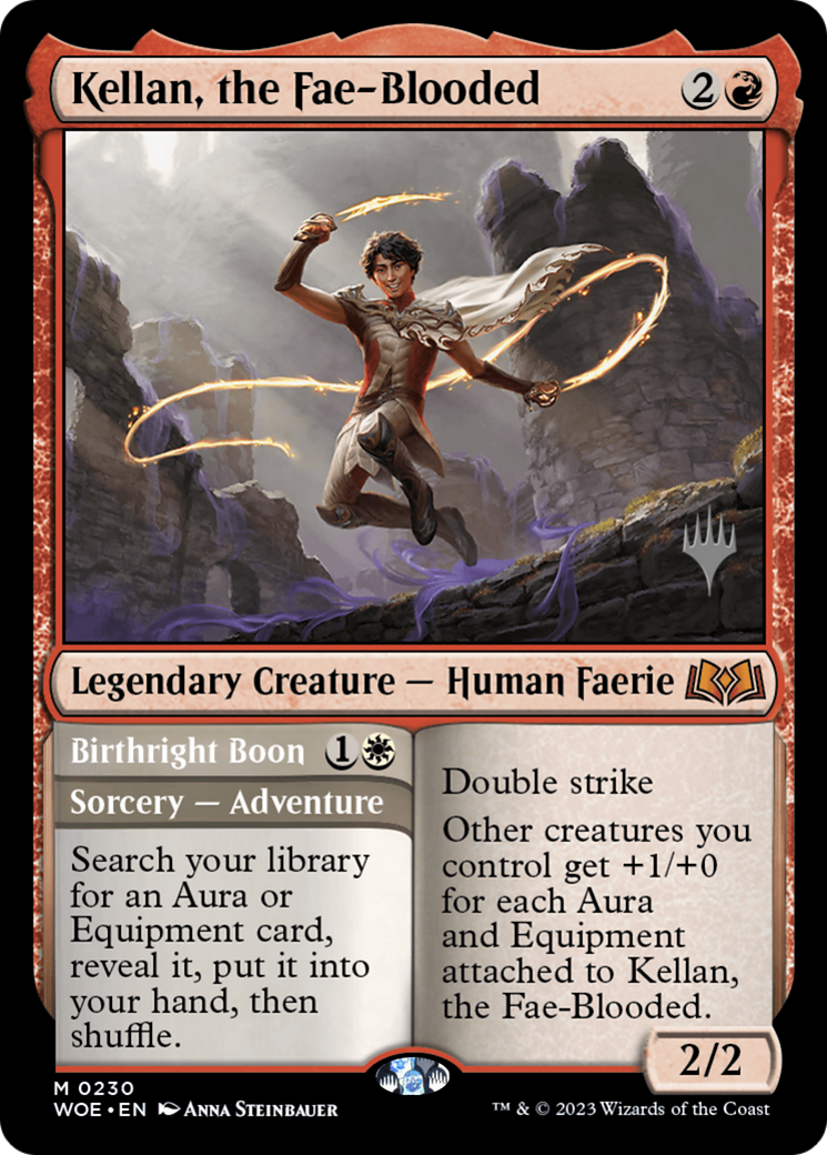 Kellan, the Fae-Blooded (Promo Pack) [Wilds of Eldraine Promos] | Grognard Games