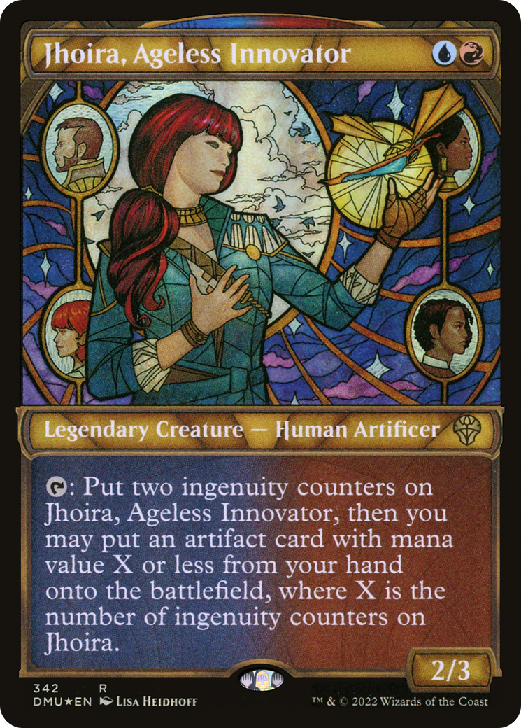 Jhoira, Ageless Innovator (Showcase Textured) [Dominaria United] | Grognard Games