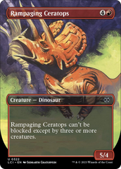 Rampaging Ceratops (Borderless) [The Lost Caverns of Ixalan] | Grognard Games