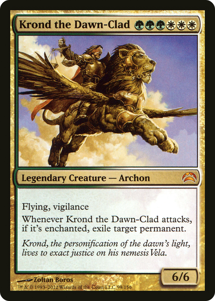 Krond the Dawn-Clad (PC2-099) - Planechase 2012 Foil | Grognard Games