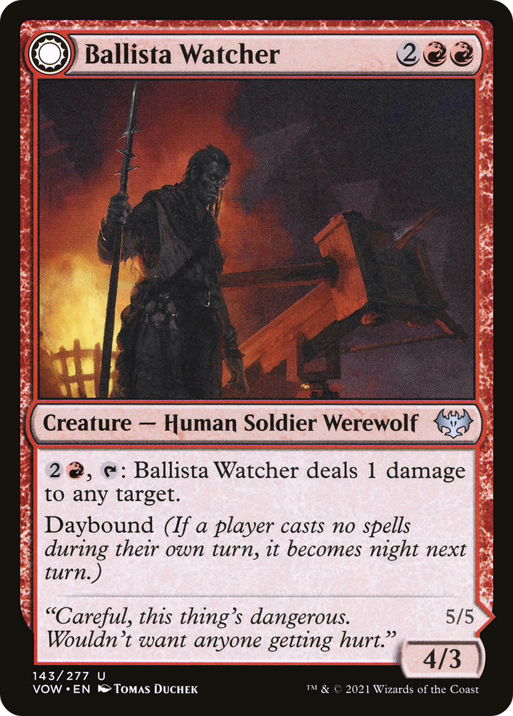 Ballista Watcher // Ballista Wielder [Innistrad: Crimson Vow] | Grognard Games