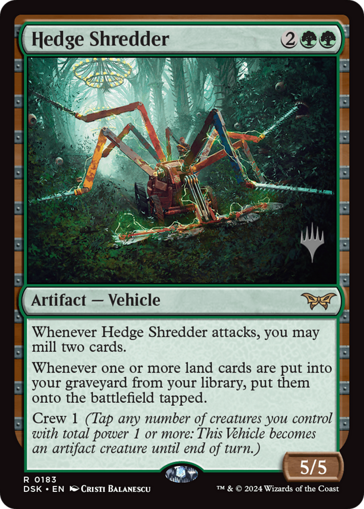 Hedge Shredder (Promo Pack) [Duskmourn: House of Horror Promos] | Grognard Games