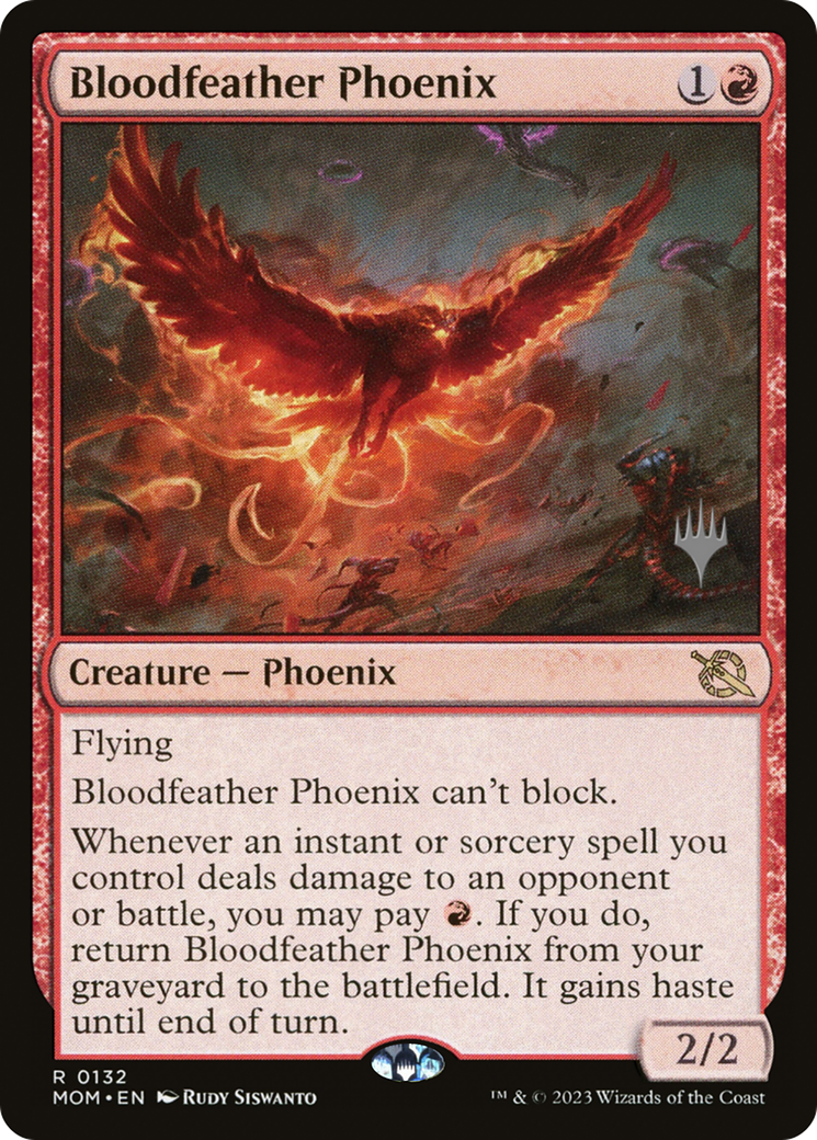 Bloodfeather Phoenix (Promo Pack) [March of the Machine Promos] | Grognard Games