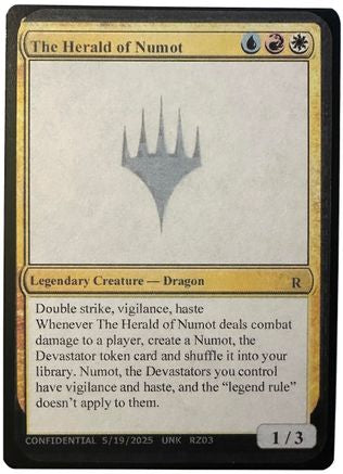 The Herald of Numot (-) - Un-Known Event Playtest Cards | Grognard Games