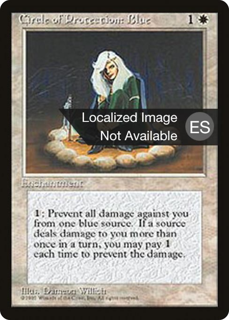 Circle of Protection: Blue [Fourth Edition (Foreign Black Border)] | Grognard Games