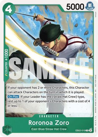 Roronoa Zoro (Tournament Pack 2025 Vol. 3) (EB02-019) - One Piece Promotion Cards | Grognard Games