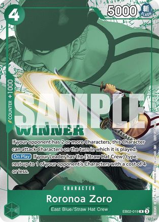 Roronoa Zoro (Winner Pack 2025 Vol. 3) (EB02-019) - One Piece Promotion Cards Foil | Grognard Games