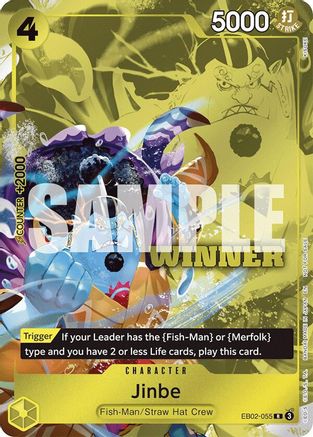 Jinbe (Winner Pack 2025 Vol. 3) (EB02-055) - One Piece Promotion Cards Foil | Grognard Games