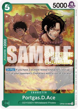 Portgas.D.Ace (Judge Pack Vol. 6) (OP09-035) - One Piece Promotion Cards Foil | Grognard Games