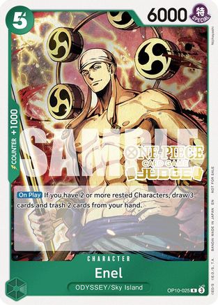 Enel (Judge Pack Vol. 6) (OP10-025) - One Piece Promotion Cards Foil | Grognard Games