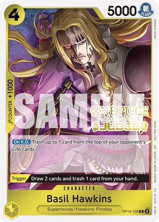 Basil Hawkins (Judge Pack Vol. 6) (OP10-109) - One Piece Promotion Cards Foil | Grognard Games