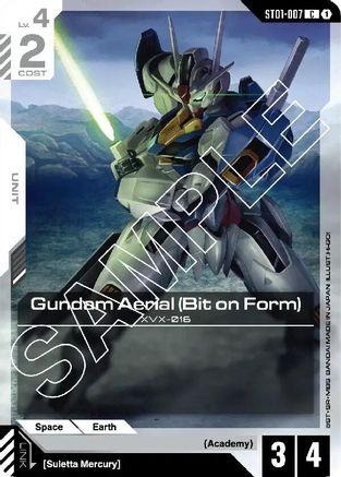 Gundam Aerial (Bit on Form) - Starter Deck 01 Heroic Beginnings (ST01-007) | Grognard Games