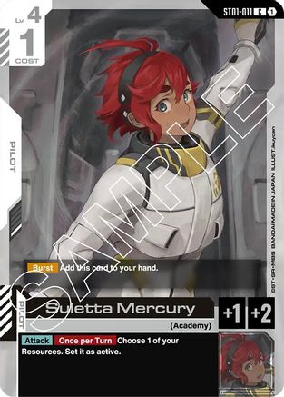 Suletta Mercury - Starter Deck 01 Heroic Beginnings (ST01-011) | Grognard Games