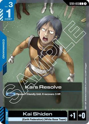 Kai's Resolve - Starter Deck 01 Heroic Beginnings (ST01-013)
