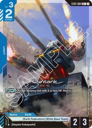Guntank (C+) - Starter Deck 01 Heroic Beginnings (ST01-004) Holofoil