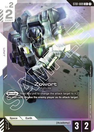 Zowort (C+) - Starter Deck 01 Heroic Beginnings (ST01-009) Holofoil