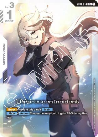 Unforeseen Incident (C+) - Starter Deck 01 Heroic Beginnings (ST01-014) Holofoil | Grognard Games
