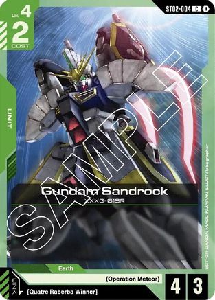 Gundam Sandrock - Starter Deck 02 Wings of Advance (ST02-004)