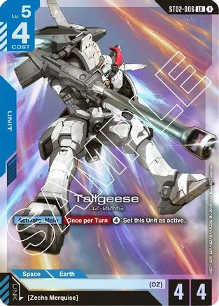 Tallgeese - Starter Deck 02 Wings of Advance (ST02-006) Holofoil | Grognard Games