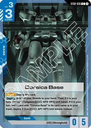 Corsica Base - Starter Deck 02 Wings of Advance (ST02-016) | Grognard Games