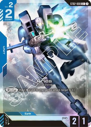 Aries (C+) - Starter Deck 02 Wings of Advance (ST02-008) Holofoil