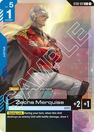 Zechs Merquise (C+) - Starter Deck 02 Wings of Advance (ST02-011) Holofoil | Grognard Games