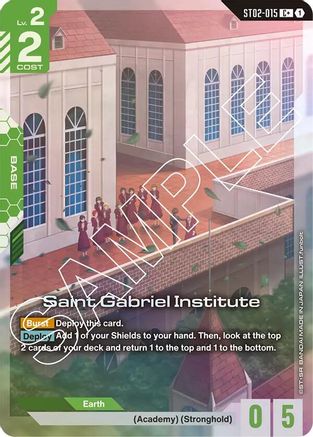 Saint Gabriel Institute (C+) - Starter Deck 02 Wings of Advance (ST02-015) Holofoil