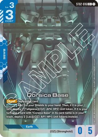 Corsica Base (C+) - Starter Deck 02 Wings of Advance (ST02-016) Holofoil