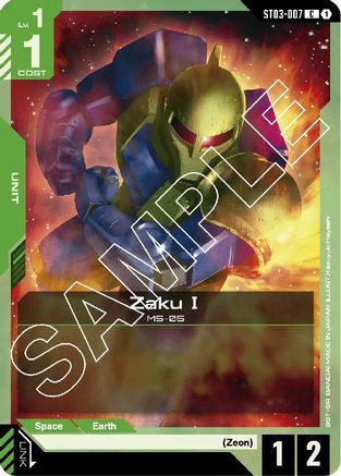 Zaku I - Starter Deck 03 Zeons Rush (ST03-007)