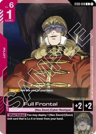 Full Frontal - Starter Deck 03 Zeons Rush (ST03-010)