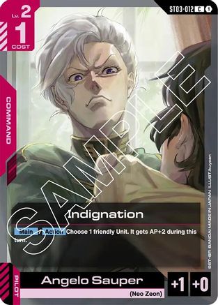 Indignation - Starter Deck 03 Zeons Rush (ST03-012) | Grognard Games
