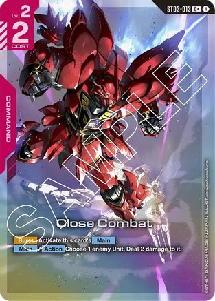 Close Combat (C+) - Starter Deck 03 Zeons Rush (ST03-013) Holofoil