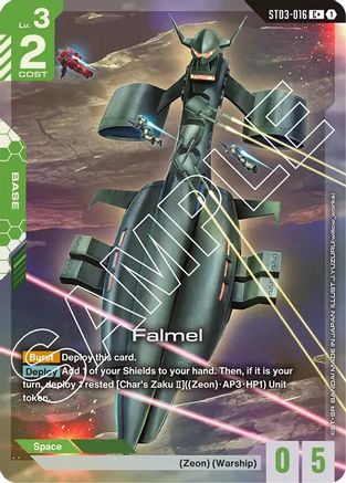 Falmel (C+) - Starter Deck 03 Zeons Rush (ST03-016) Holofoil | Grognard Games