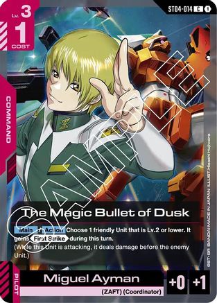 The Magic Bullet of Dusk - Starter Deck 04 SEED Strike (ST04-014) | Grognard Games