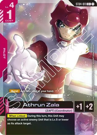 Athrun Zala (C+) - Starter Deck 04 SEED Strike (ST04-011) Holofoil