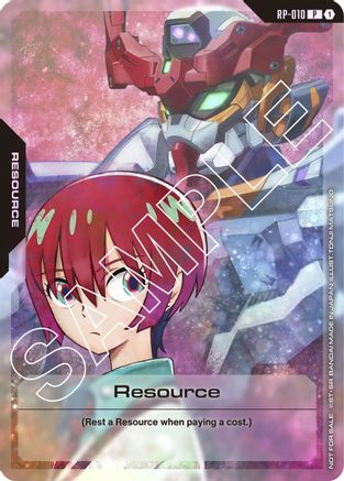 Resource (RP-010) (Mobile Suit Gundam GQuuuuuuX) - Promotional Resource Tokens (RP-010) Holofoil