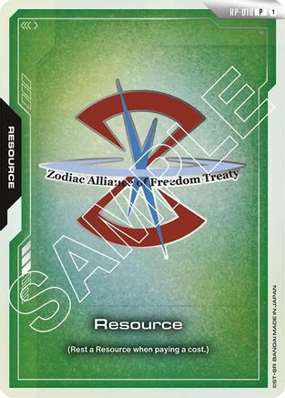 Resource (RP-018) (ZAFT) - Promotional Resource Tokens (RP-018) Holofoil | Grognard Games