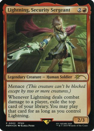 Lightning, Security Sergeant (Costco Bundle) (UMP-002) - Unique and Miscellaneous Promos Foil | Grognard Games